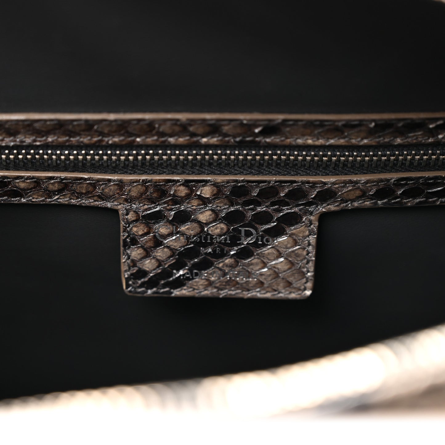 Snakeskin Extra Large Lady Dior Beige