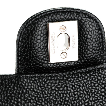 Chanel Caviar Quilted Medium Double Flap Black 7 of 8