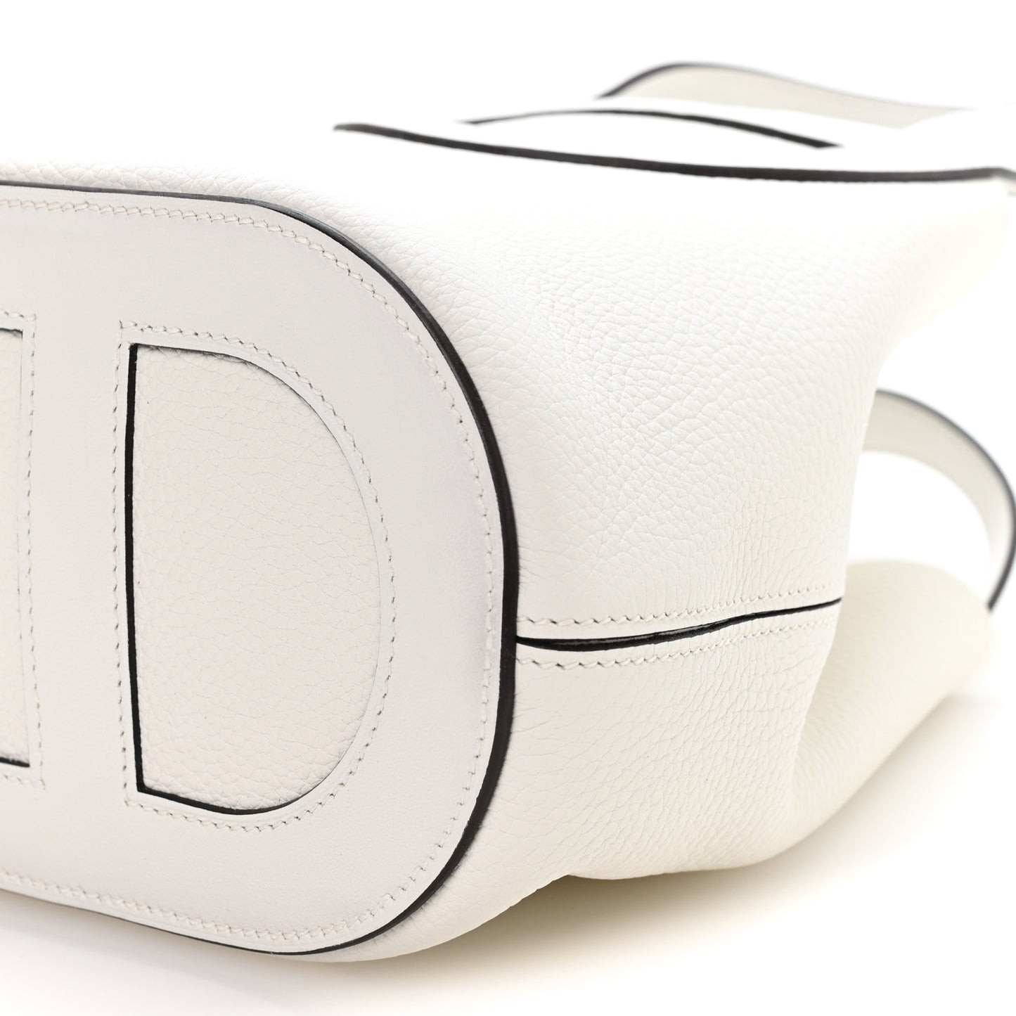 Taurillon Clemence Swift In-The-Loop 18 Bag New White