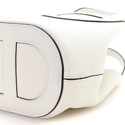 Hermes Taurillon Clemence Swift In-The-Loop 18 Bag New White 9 of 10