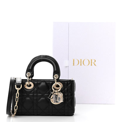 Christian Dior Lambskin Cannage Micro Lady D-Joy Black 10 of 10