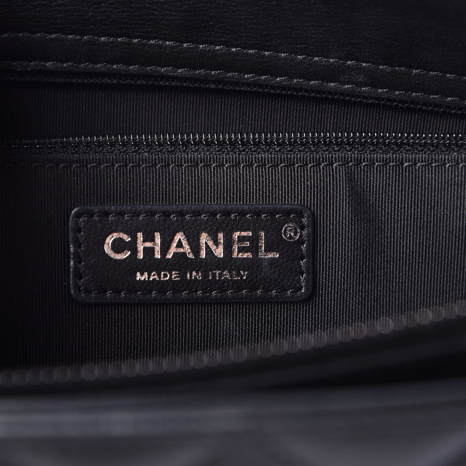 Chanel Calfskin Quilted Frame In Chain Tote Black 6 of 7