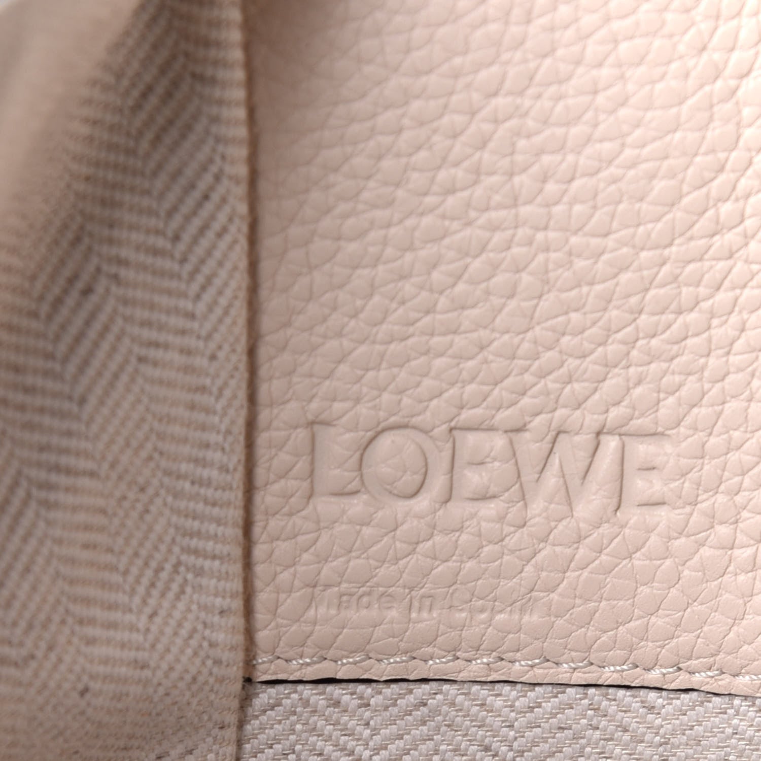 Loewe Grained Calfskin Small Hammock Shoulder Bag Neutral 6 of 8