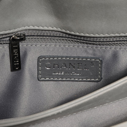 Chanel Lambskin Quilted 3 Large Flap Grey 6 of 8