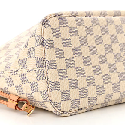 Louis Vuitton Damier Azur Neo Neverfull MM Rose Ballerine 8 of 9