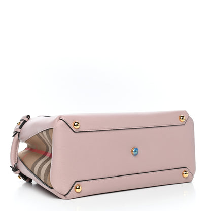 Burberry Grainy Calfskin House Check Medium Banner Tote Pale Orchid 4 of 11