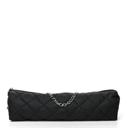 Chanel Nylon Quilted Umbrella With Case White Black 5 of 6
