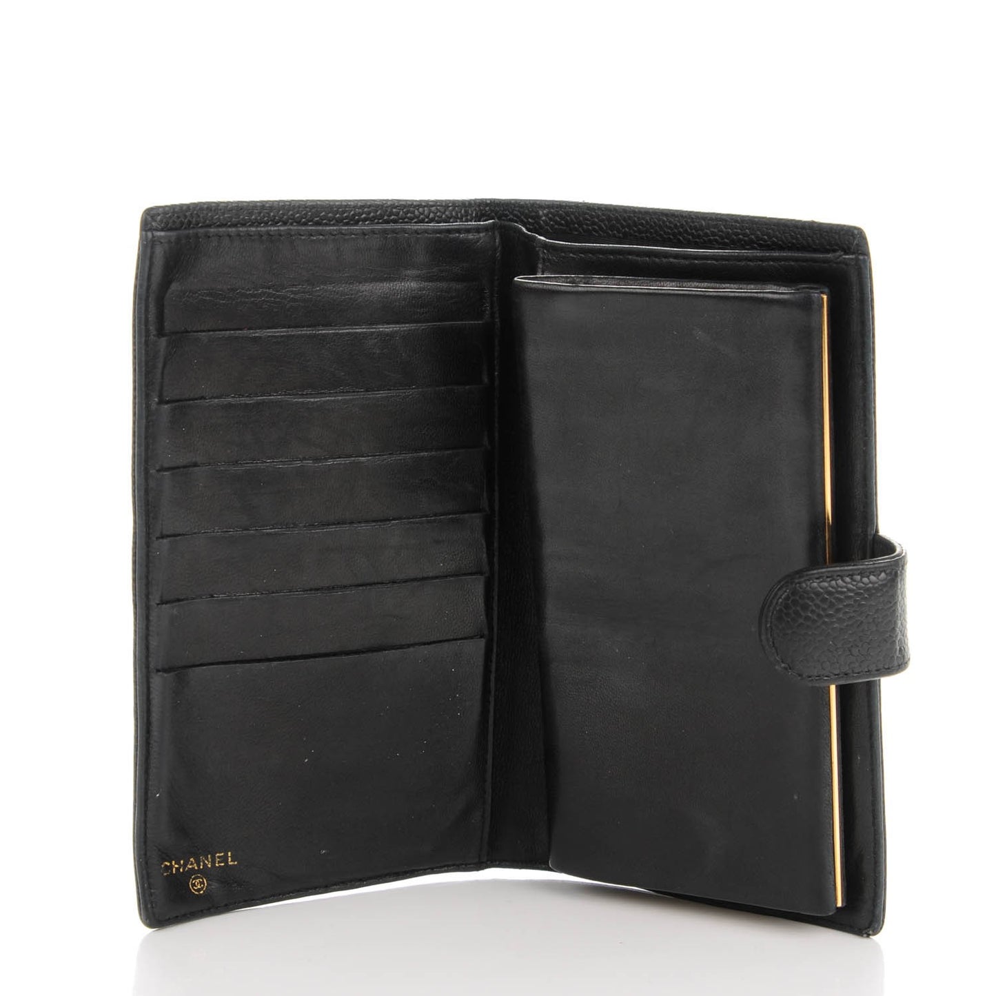 Caviar Timeless CC French Wallet Black