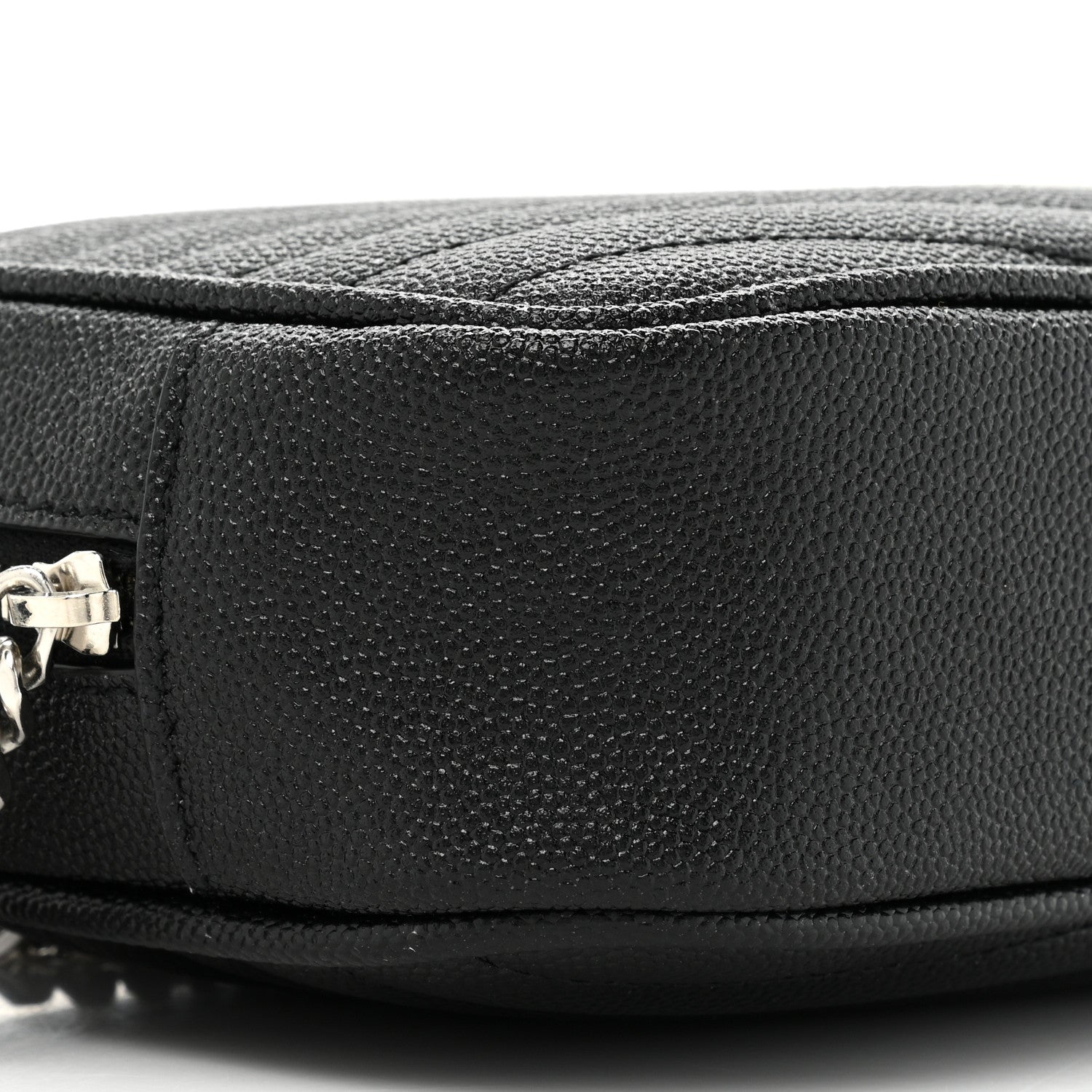 Saint Laurent Grain De Poudre Matelasse Monogram Mini Lou Camera Bag Black 9 of 10