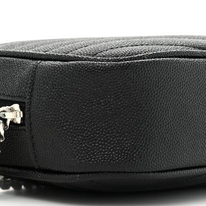 Saint Laurent Grain De Poudre Matelasse Monogram Mini Lou Camera Bag Black 9 of 10