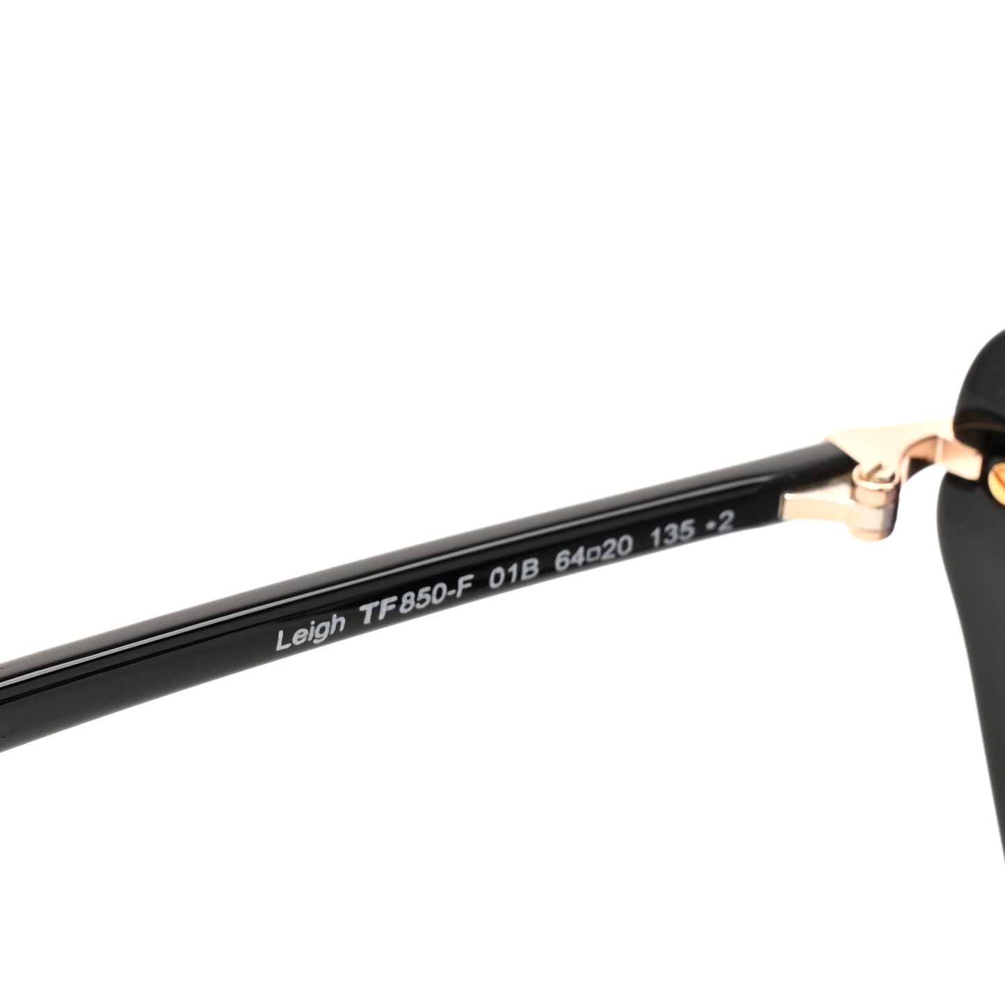 Leigh Round TF850-F Sunglasses Black