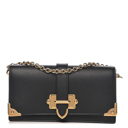 Prada Saffiano Cahier Mini Bag Black 1 of 11