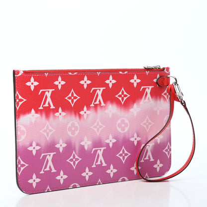 Louis Vuitton Monogram Escale Neverfull MM GM Pochette Rouge 3 of 6
