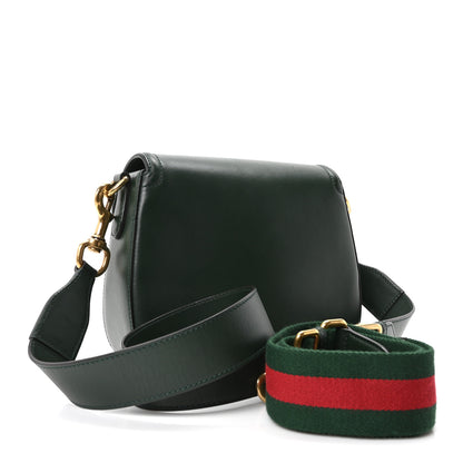 Gucci Calfskin Medium Lady Web Shoulder Bag Green 3 of 10
