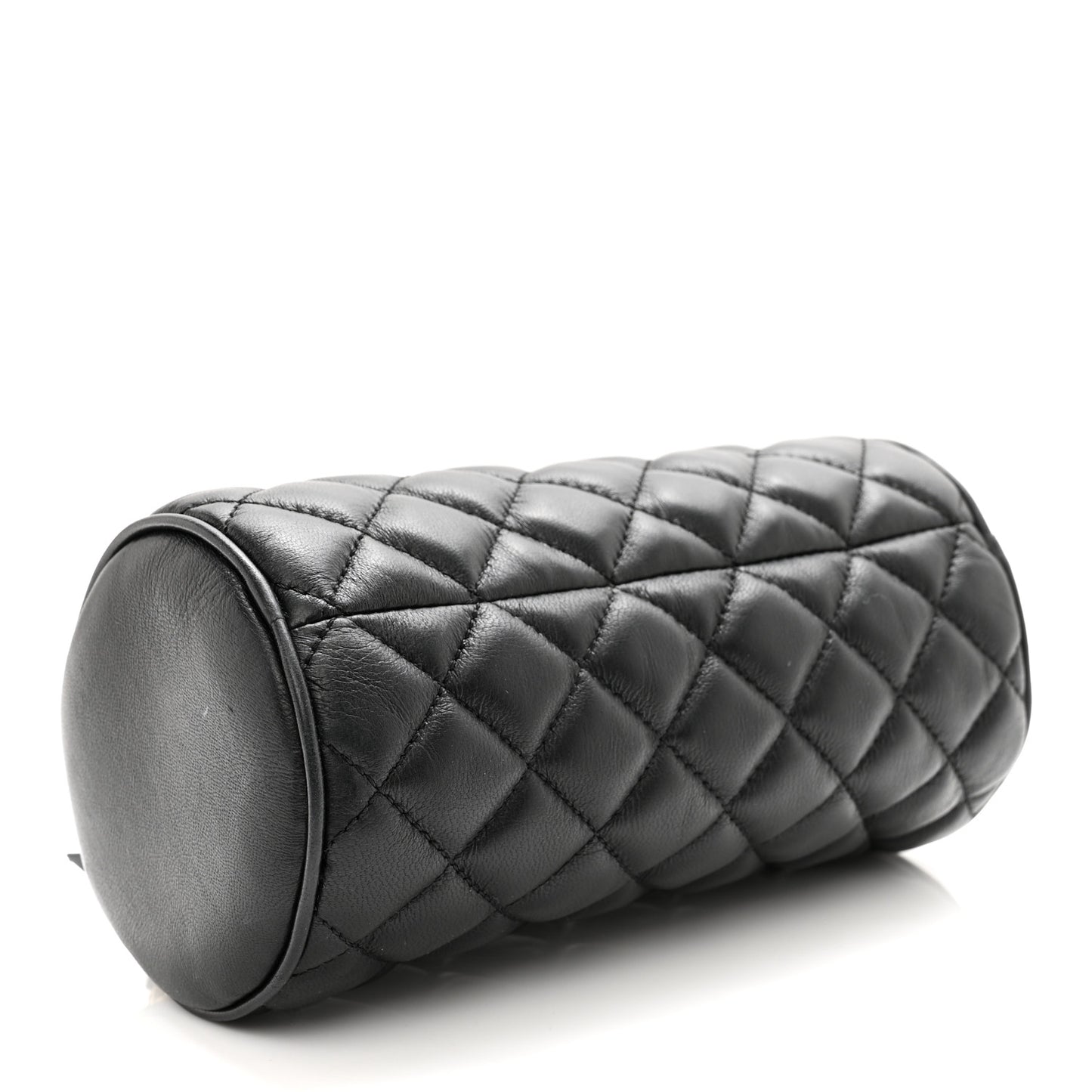 Nappa Quilted Medusa Pouch Black