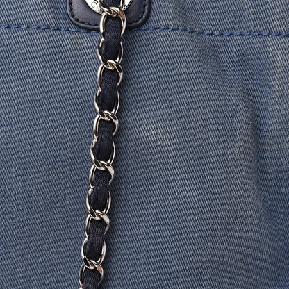 Chanel Denim Large Deauville Tote Blue 14 of 16