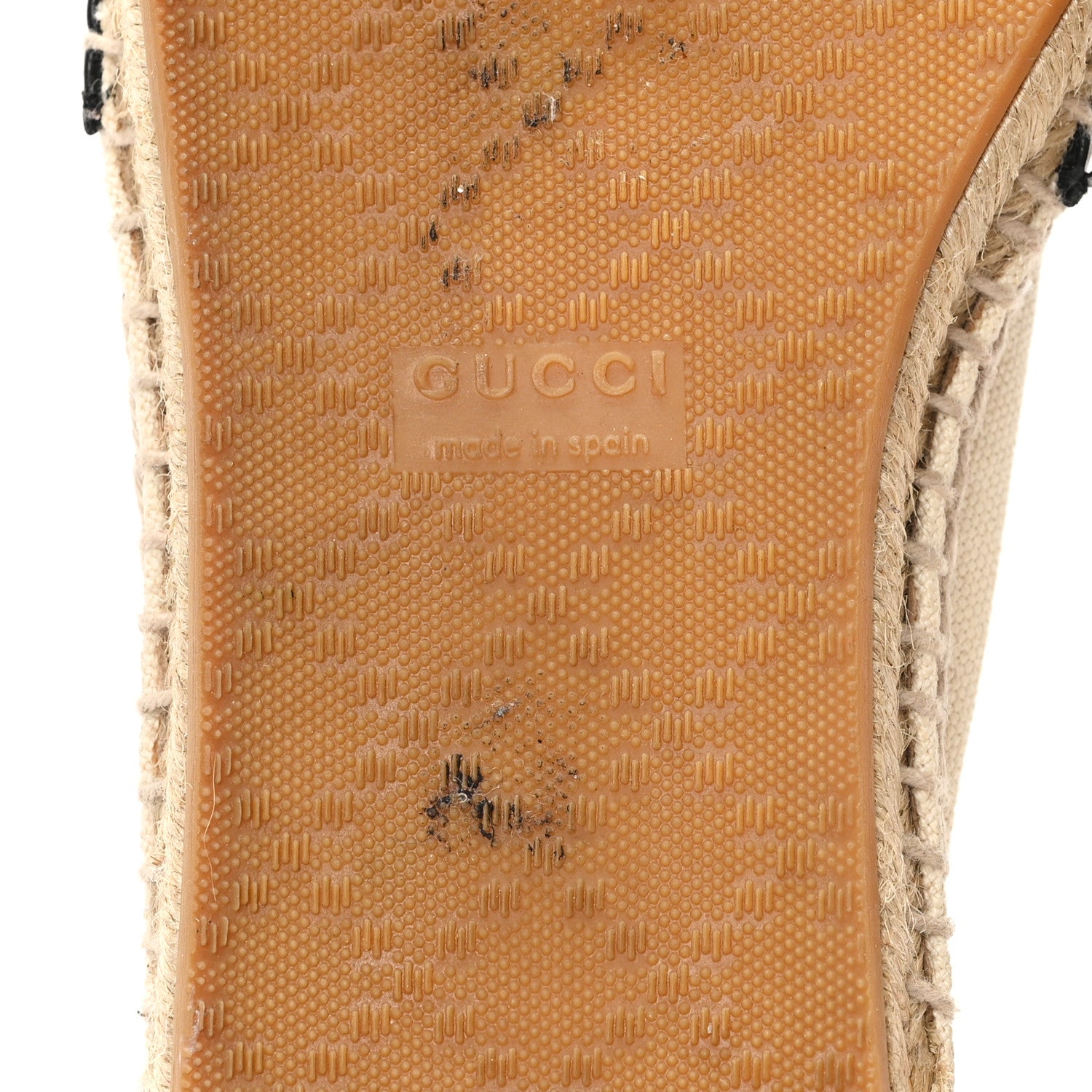 Gucci Nappa Canvas Espadrilles 35 Natural Black 7 of 11