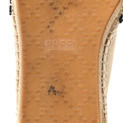 Gucci Nappa Canvas Espadrilles 35 Natural Black 7 of 11