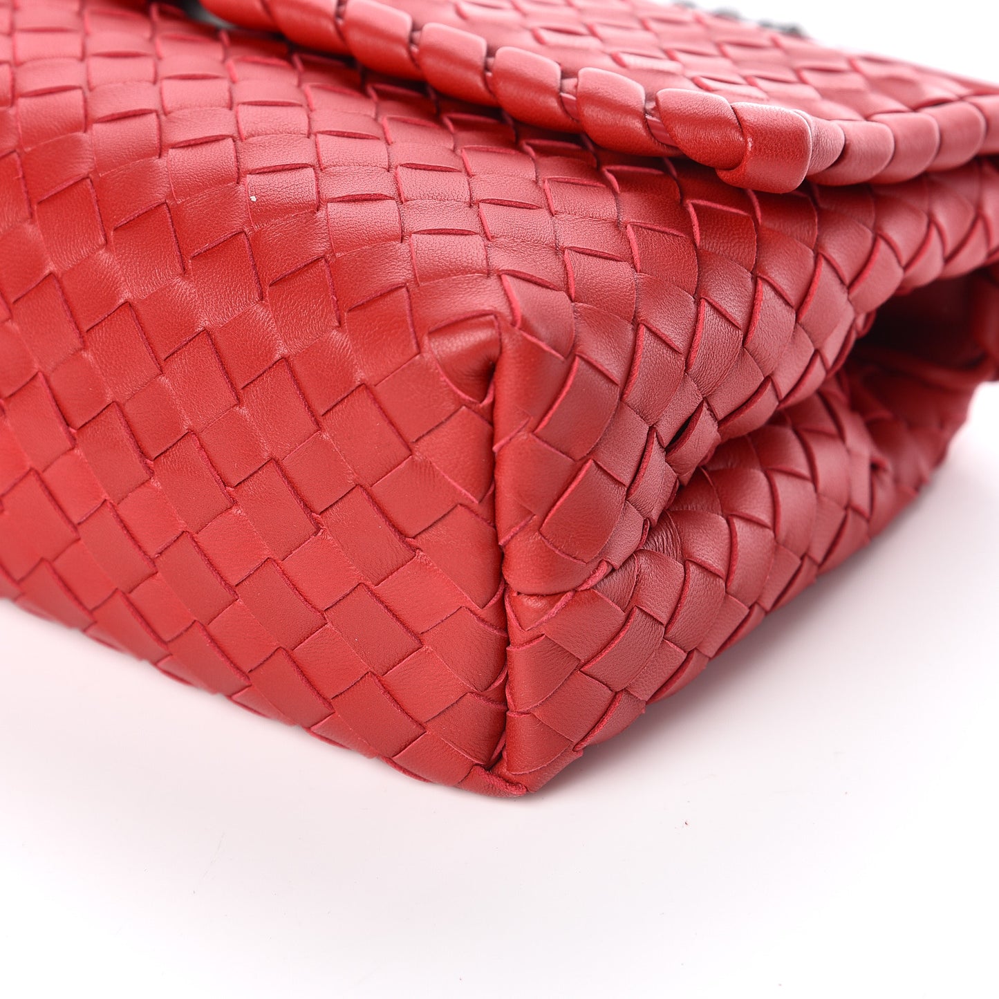 Nappa Intrecciato Baby Olimpia Shoulder Bag Vesuvio
