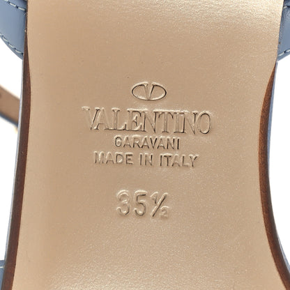 Valentino Garavani Calfskin Rockstud Gladiator Flat Sandals 35.5 Angel 6 of 7