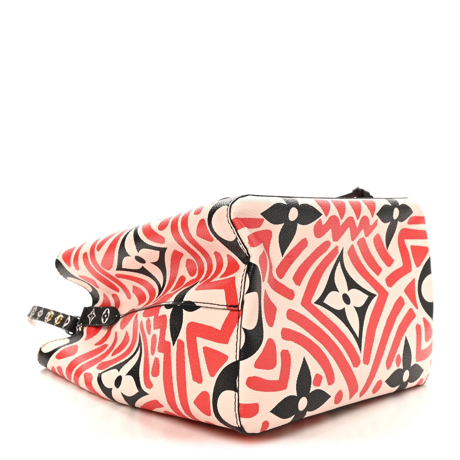 Louis Vuitton Monogram Giant Crafty NeoNoe MM Creme Rouge Black 4 of 10