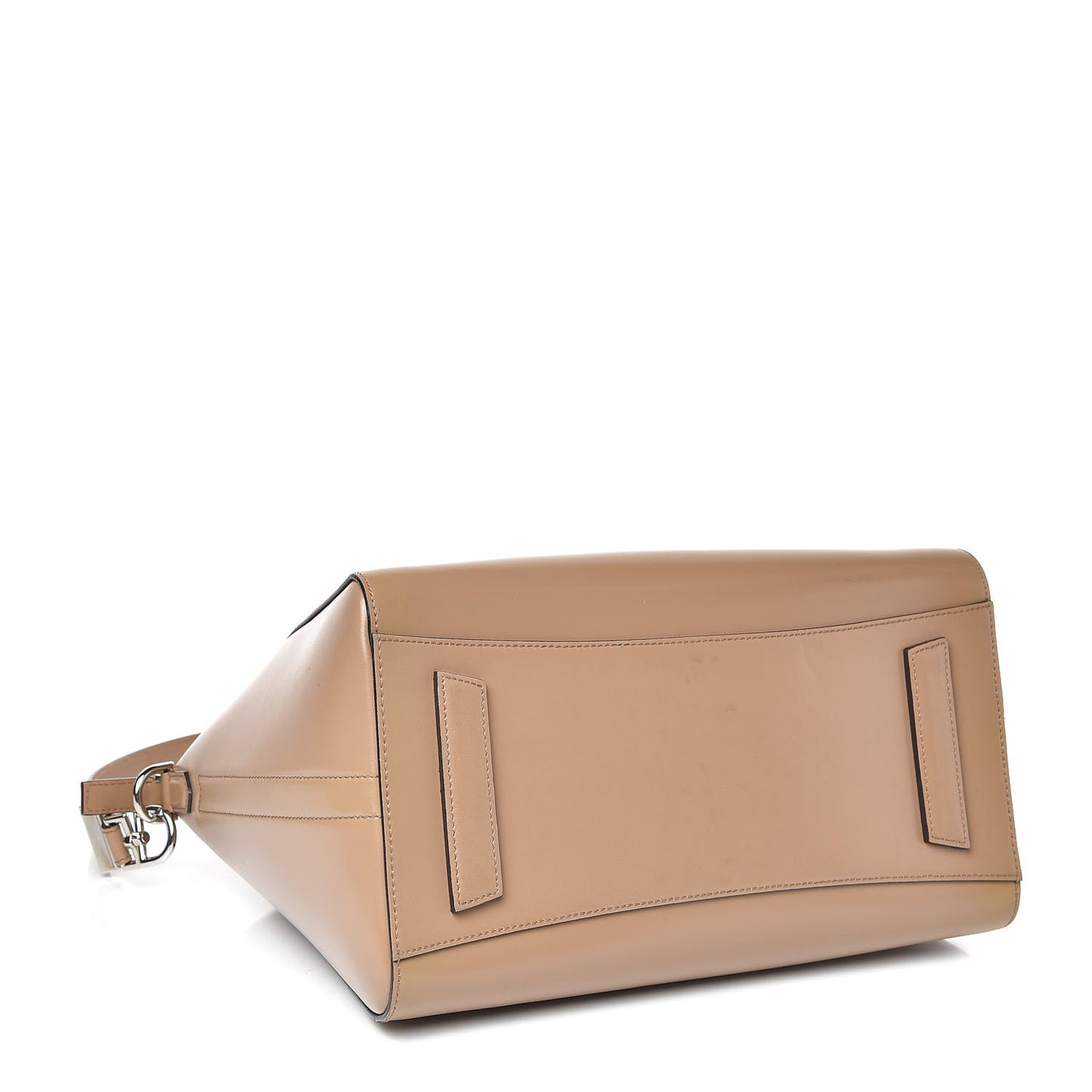Shiny Lord Calfskin Medium Antigona Dark Beige