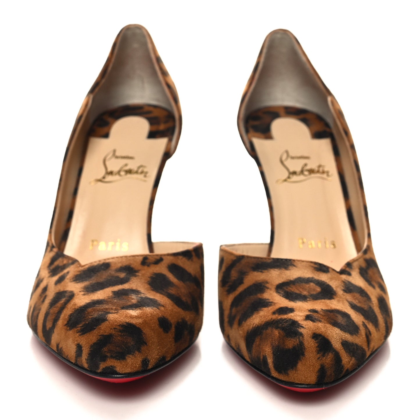 Veau Velours Kitty Round Chick 85 Pumps 37.5 Brown