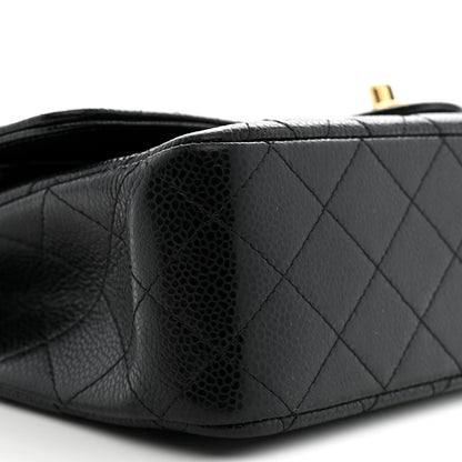 Chanel Caviar Quilted Medium Double Flap Black 9 of 12