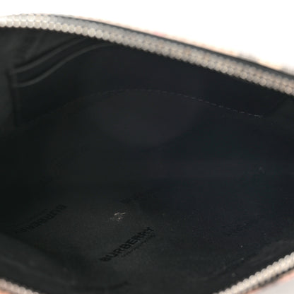 Burberry Coated Canvas House Check Patches Zip Pouch Black 5 of 6
