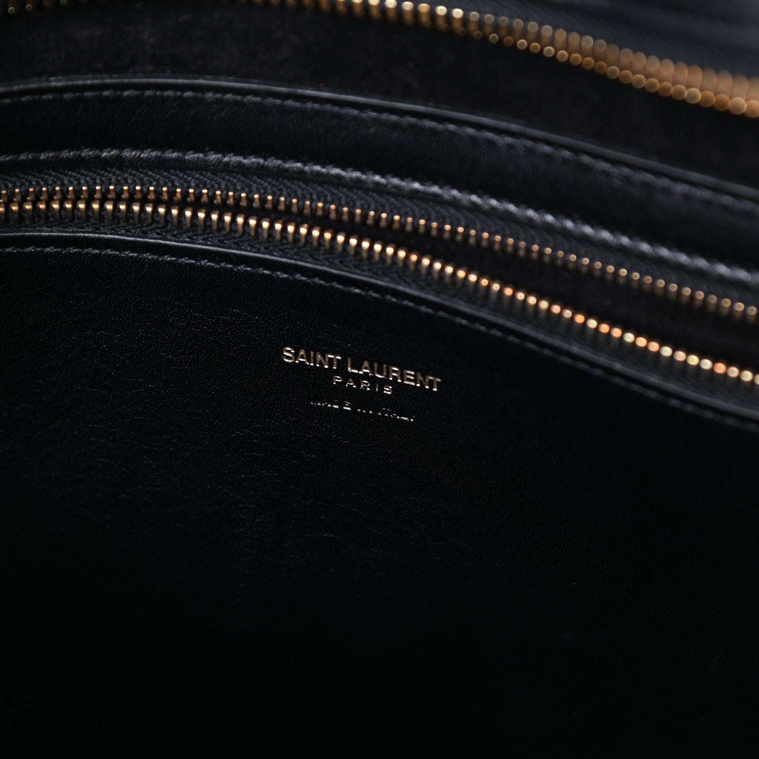Saint Laurent Smooth Calfskin Medium Monogram Cabas Black 6 of 7