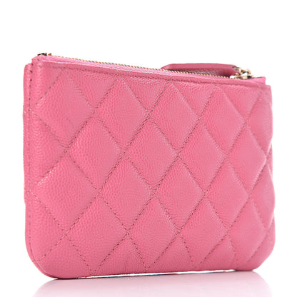 Chanel Caviar Quilted Small Cosmetic Case Pink 3 of 8