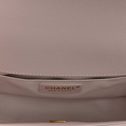 Chanel Caviar Quilted Chain Around Medium Boy Flap Light Purple 5 of 10