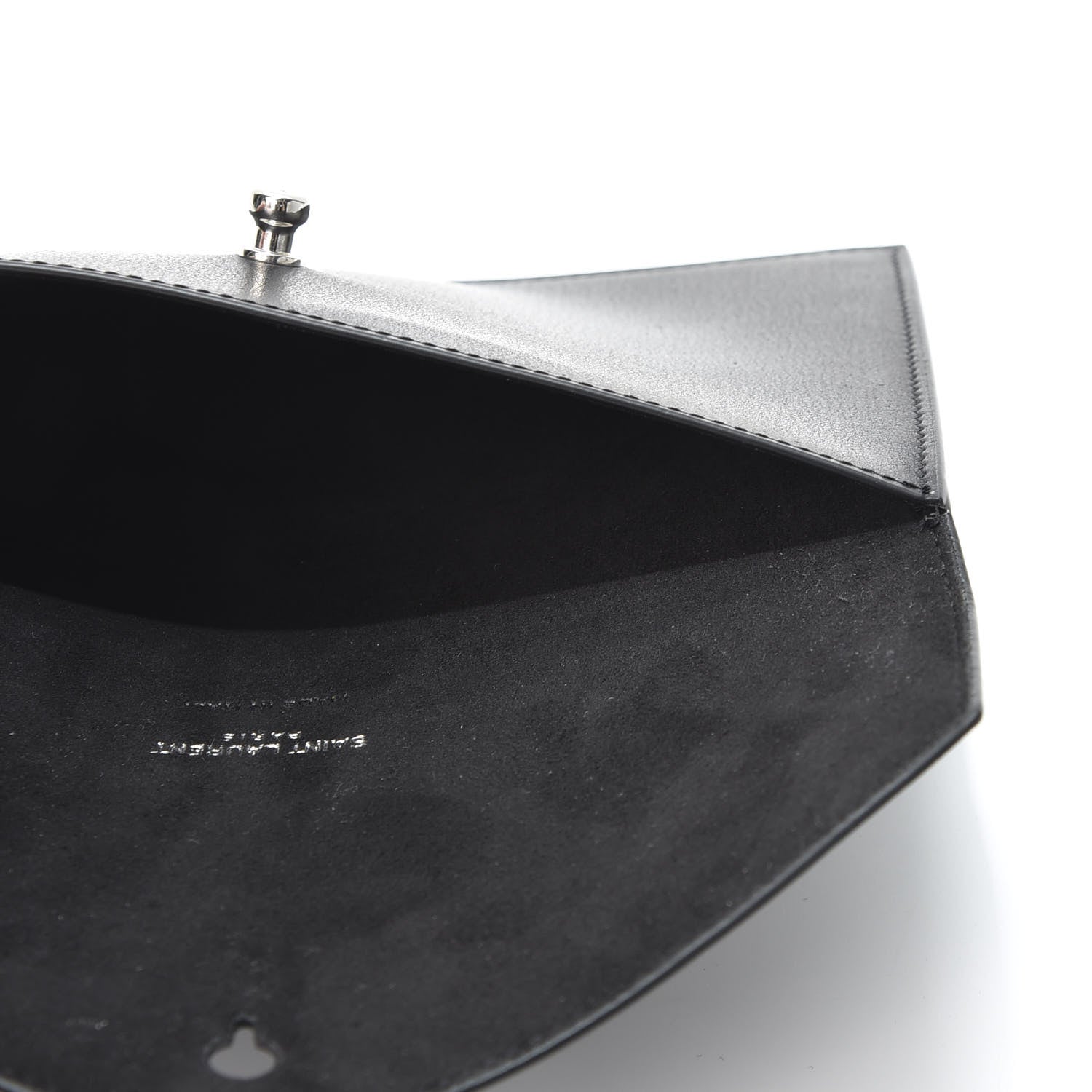 Saint Laurent Calfskin Passport Holder Black 4 of 9