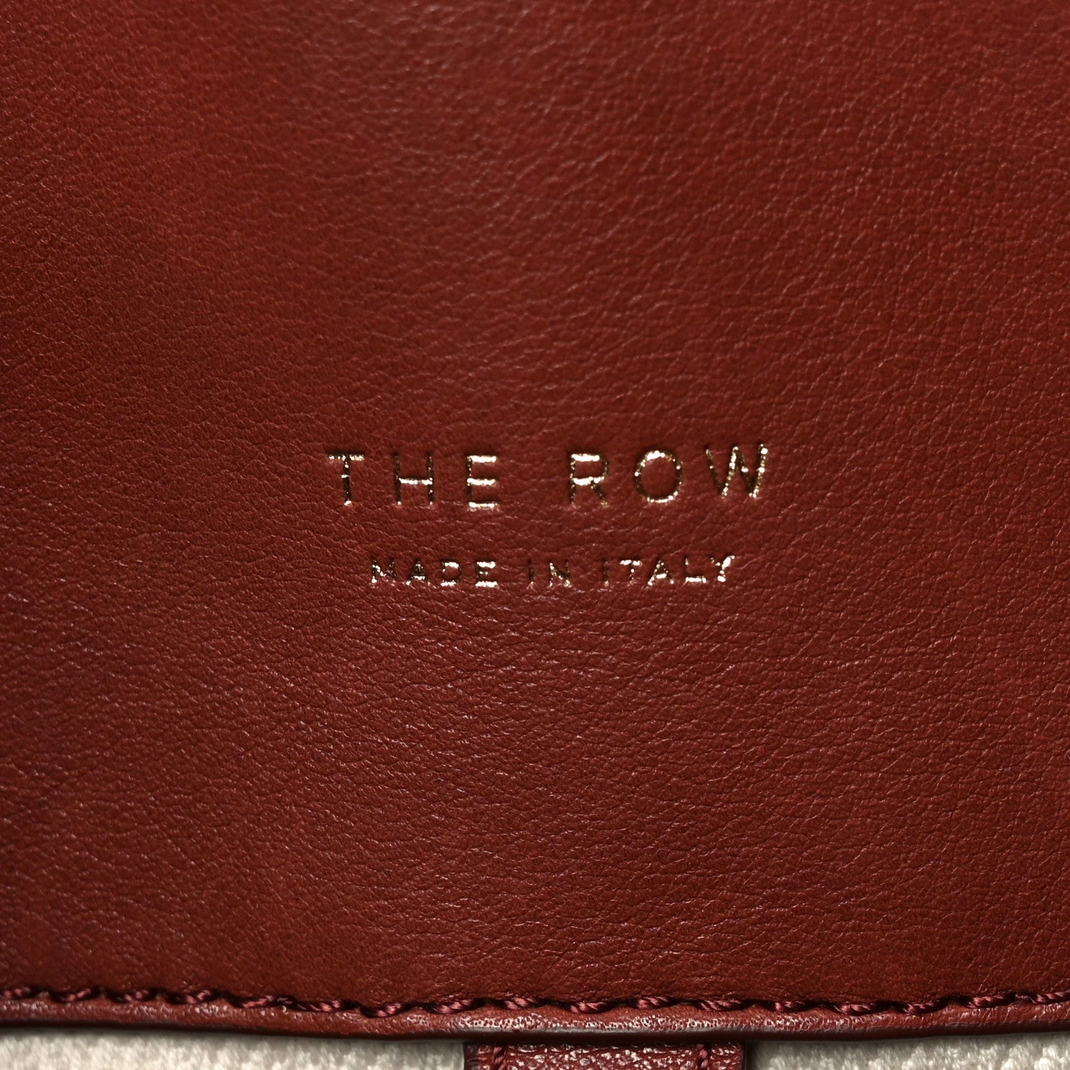 The Row Polished Saddle Calfskin Soft Margaux 15 Cognac 6 of 9