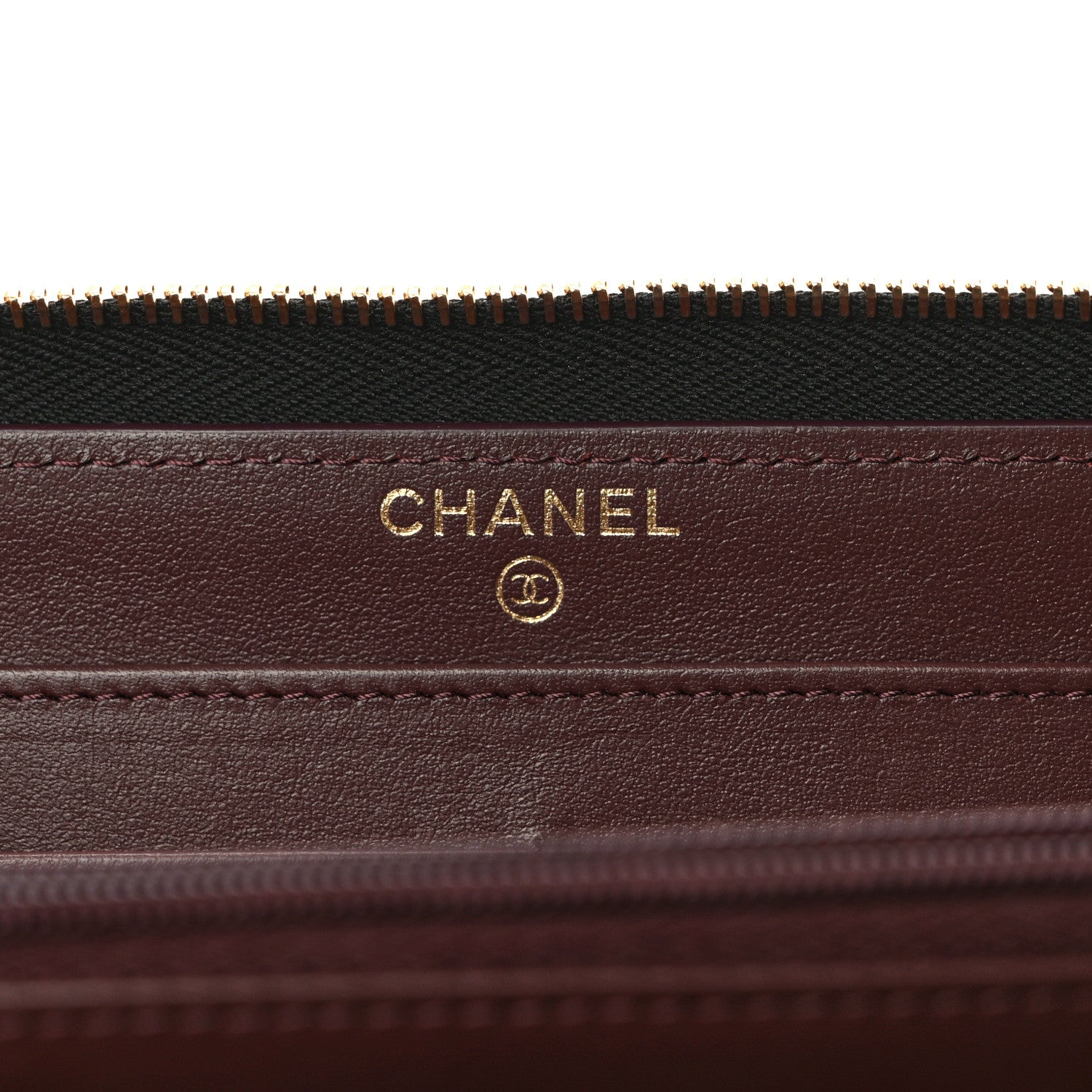 Chanel Caviar Quilted Large Gusset Zip Around Wallet Black 6 of 8