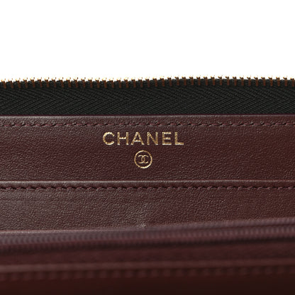 Chanel Caviar Quilted Large Gusset Zip Around Wallet Black 6 of 8
