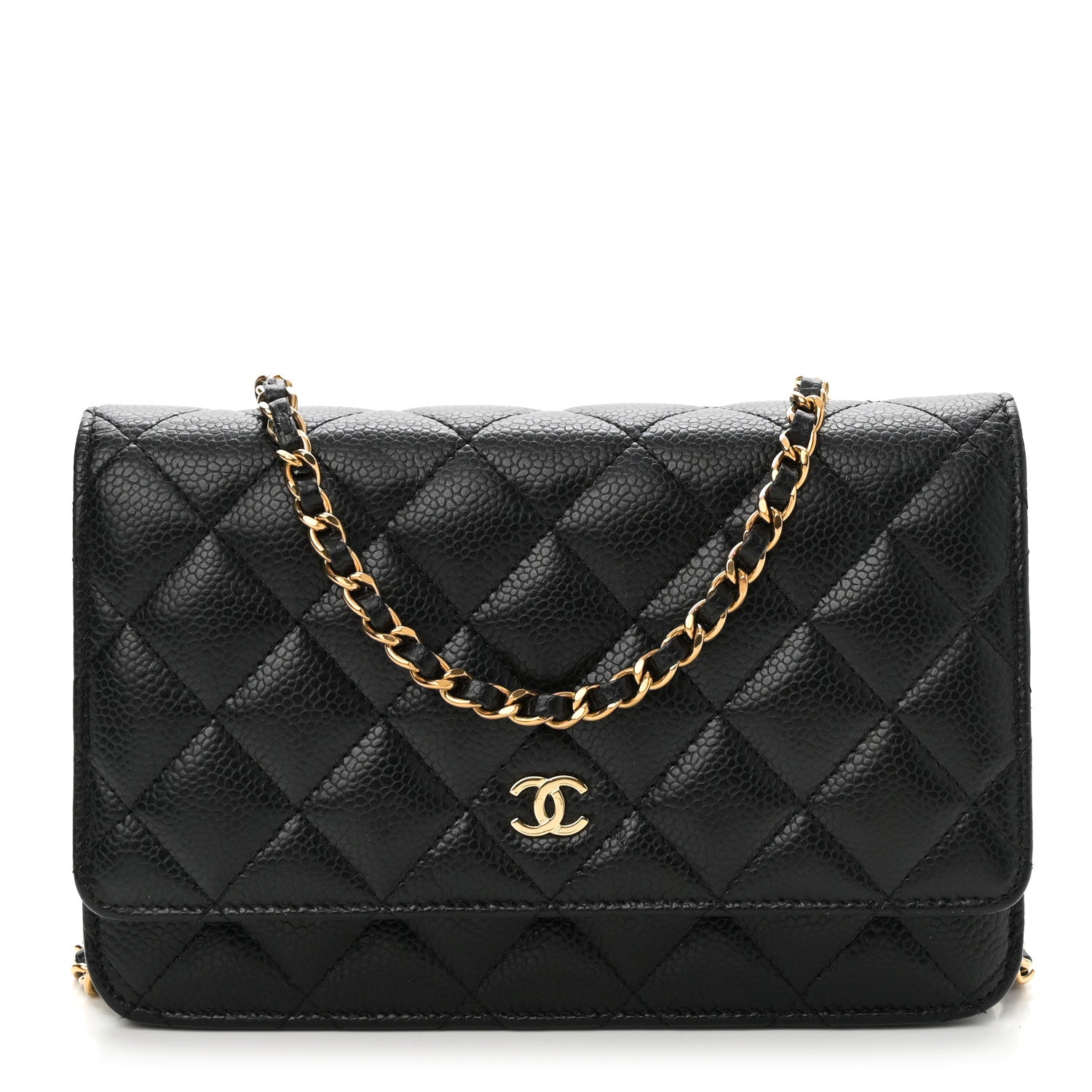 Chanel Caviar Quilted Wallet On Chain WOC Black 1 of 11