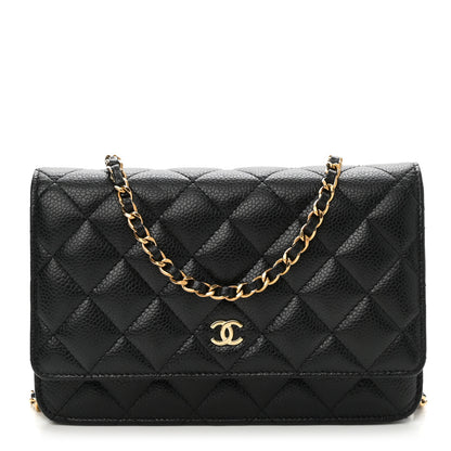 Chanel Caviar Quilted Wallet On Chain WOC Black 1 of 11