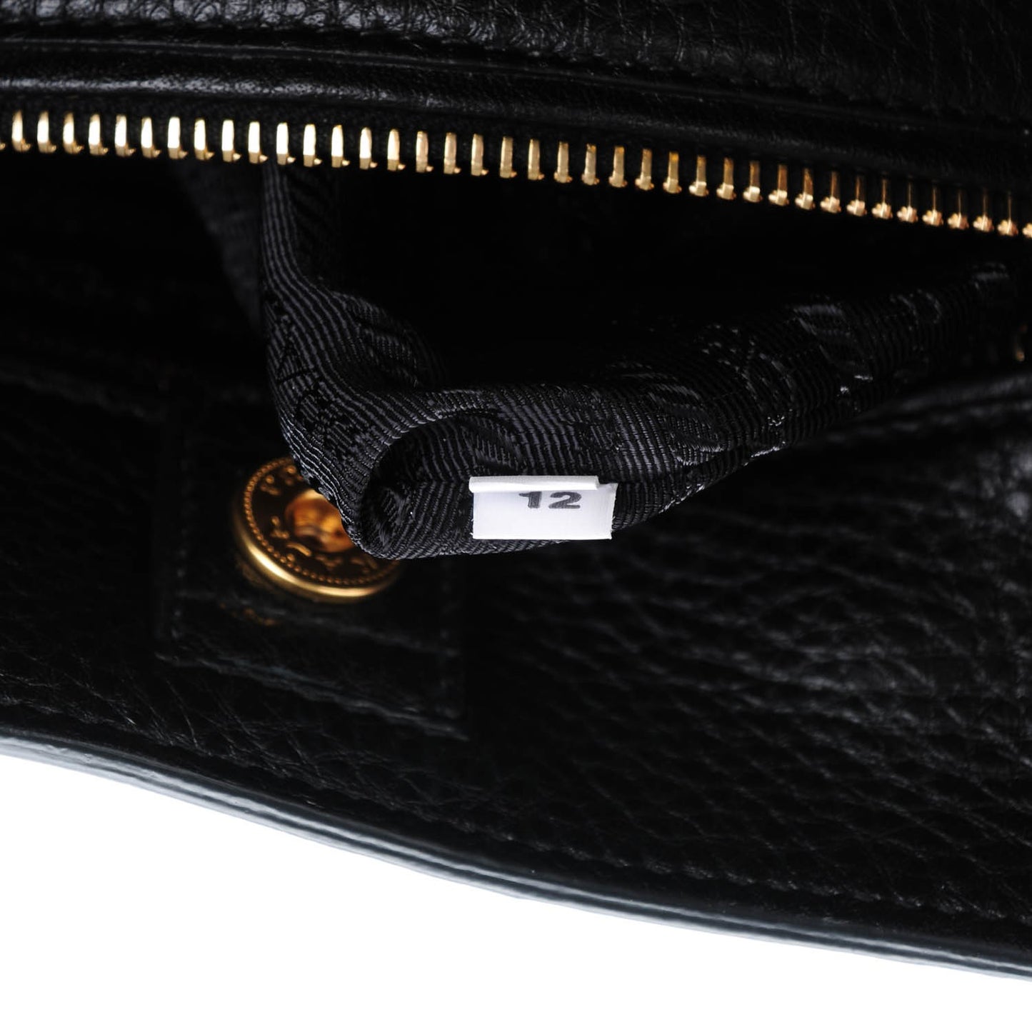Vitello Daino Side Pocket Tote Nero Black