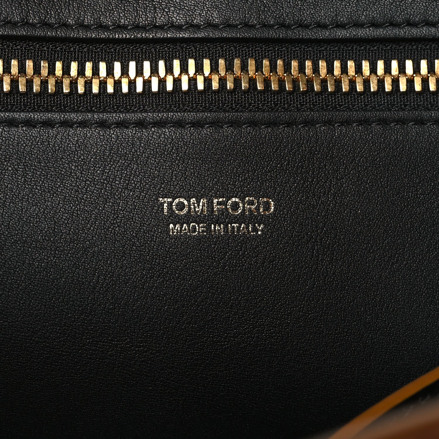 Tom Ford Calfskin Fisherman Hook Drawstring Hobo Bag Black 7 of 11