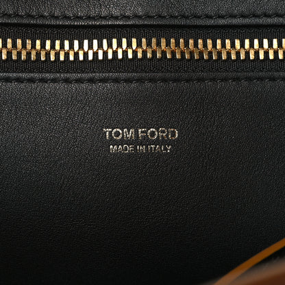 Tom Ford Calfskin Fisherman Hook Drawstring Hobo Bag Black 7 of 11