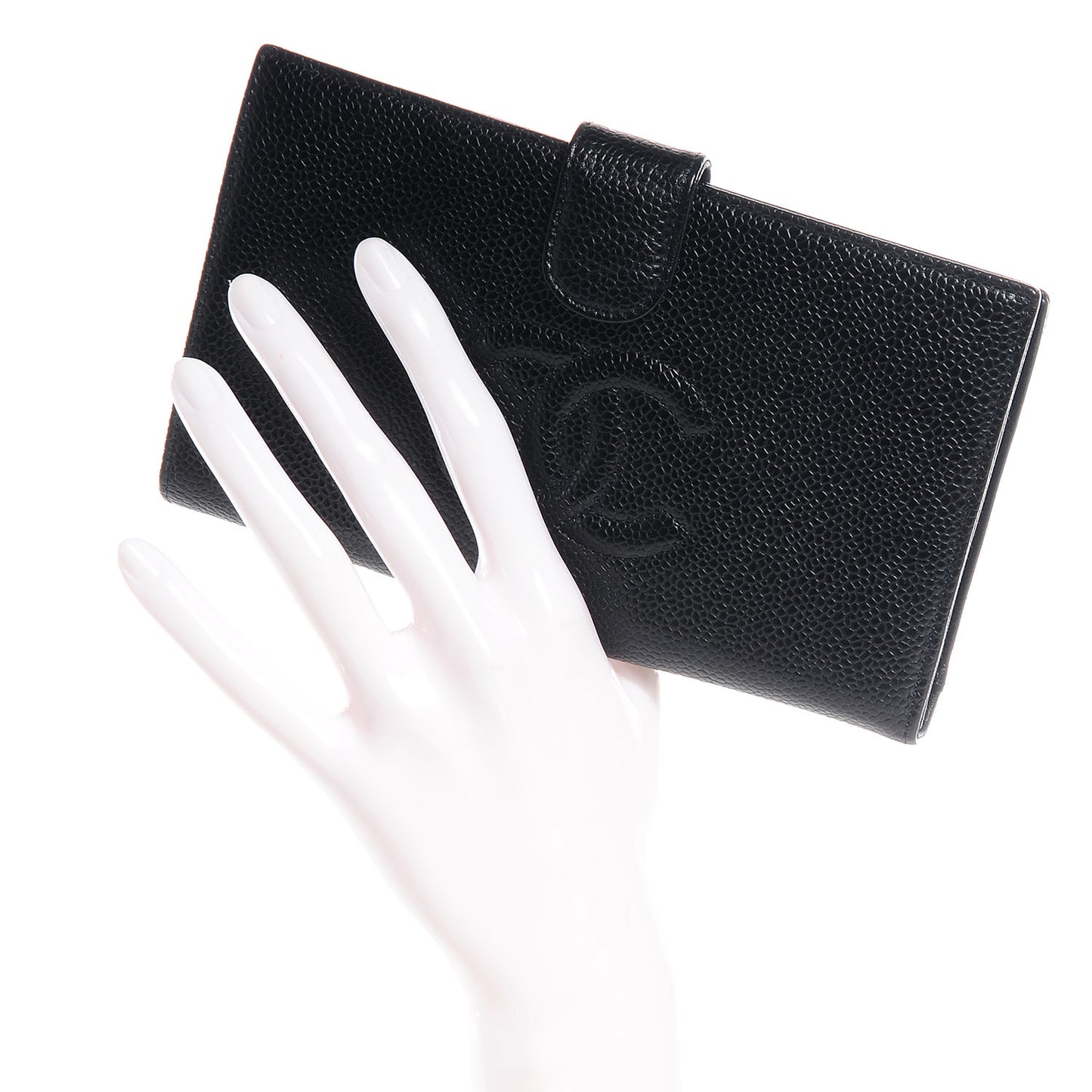 Caviar CC French Wallet Black
