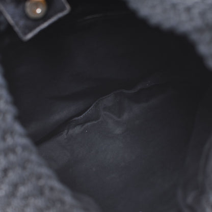 Saint Laurent Woven Straw Mombasa Black 5 of 8