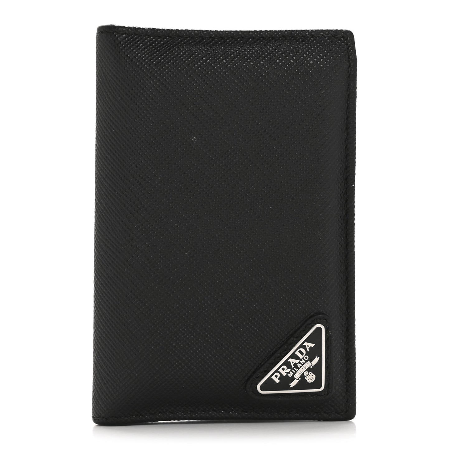 Saffiano Triangle Card Holder Black
