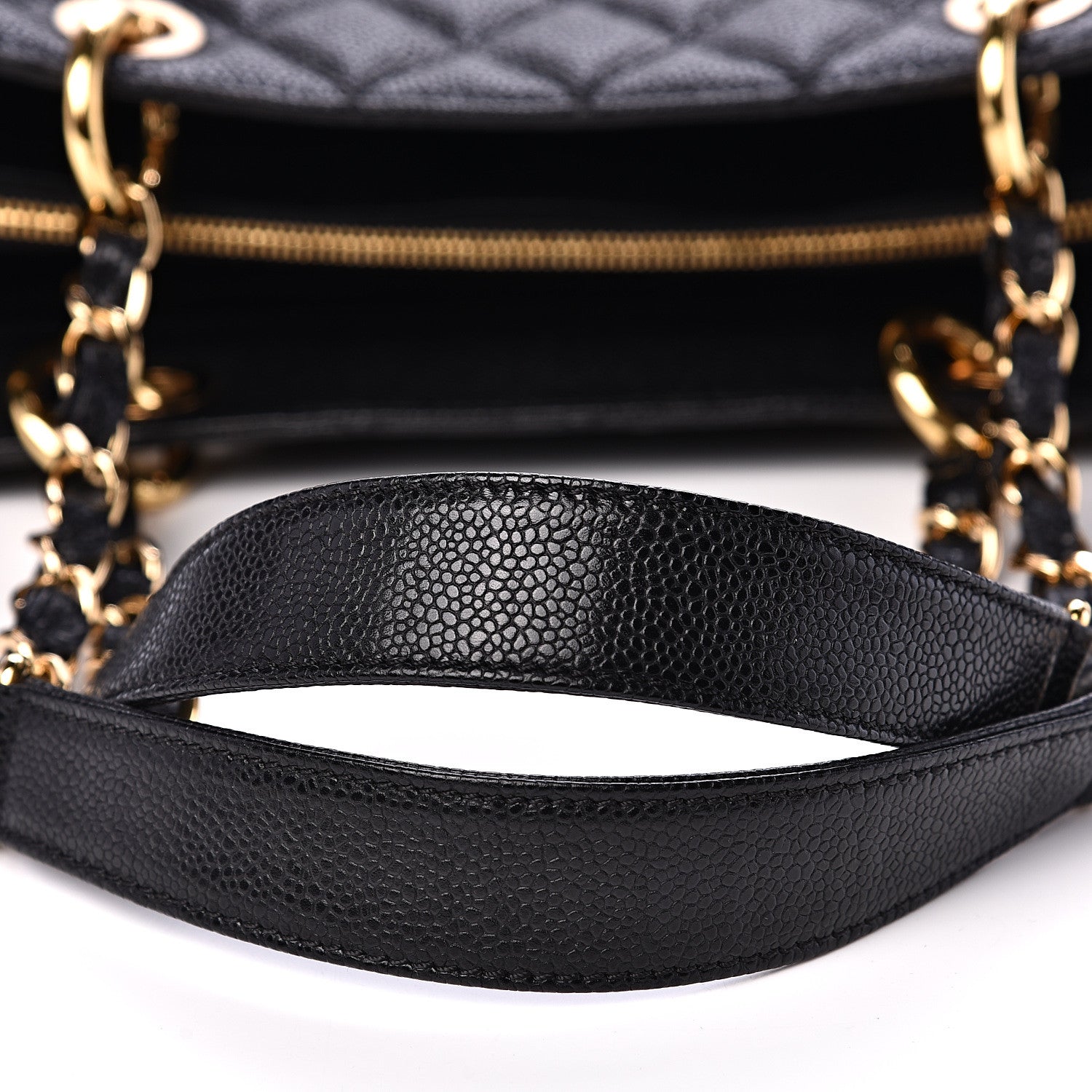 Chanel Caviar Quilted Grand Shopping Tote GST Black 10 of 11