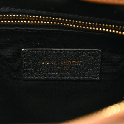 Saint Laurent Suede Shearling Patchwork Monogram Medium Jamie Brown Beige 7 of 11