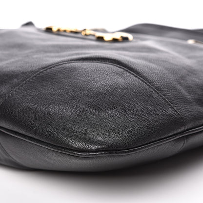 Gucci Sakai Calfskin Horsebit 1955 Cinch Top Messenger Bag Black 8 of 9