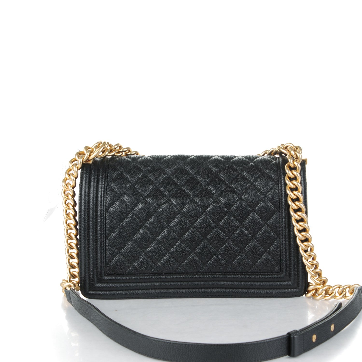 Chanel Caviar Quilted Medium Boy Flap Black 10 of 10