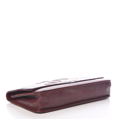 Chanel Caviar Timeless CC Wallet on Chain WOC Dark Red 4 of 14