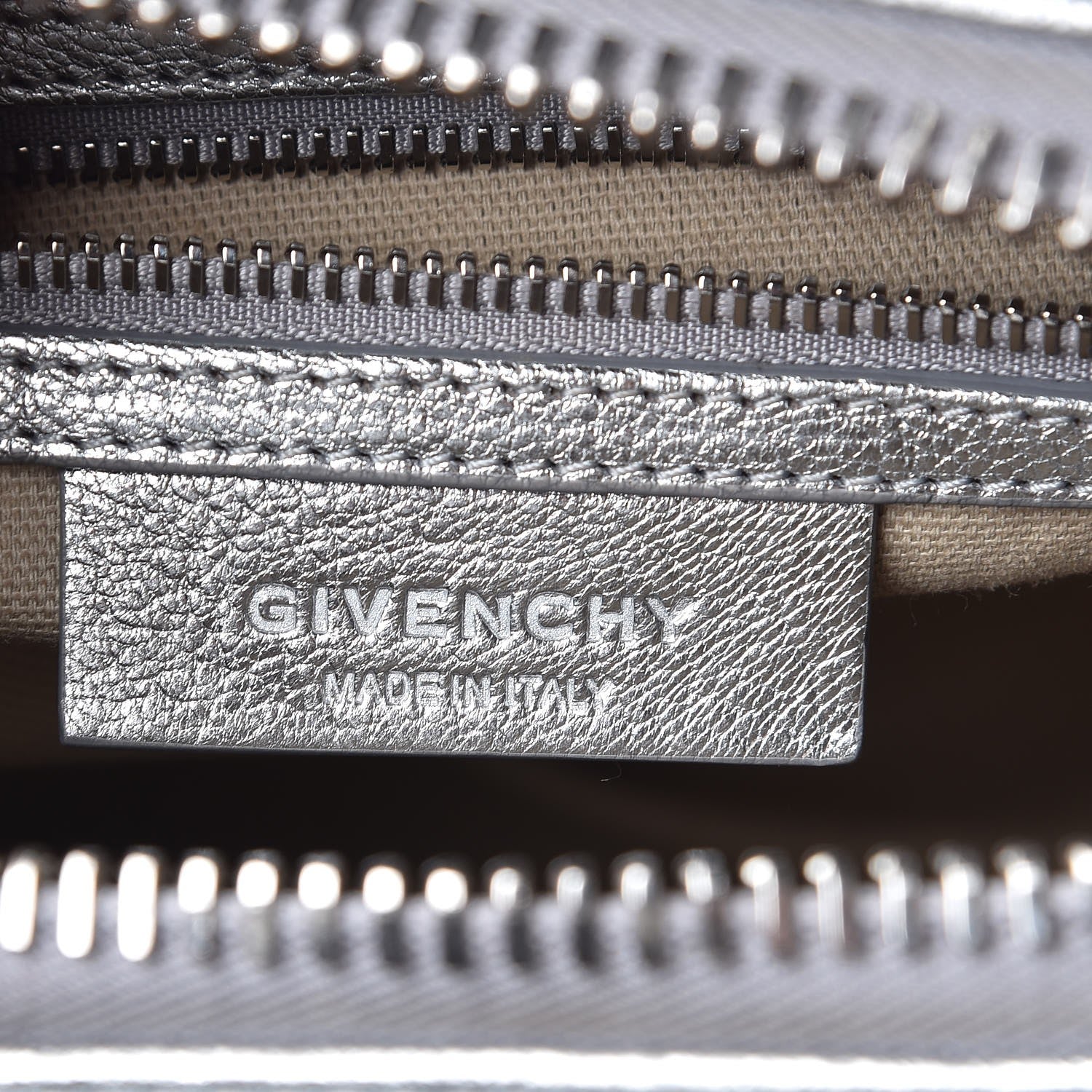Givenchy Metallic Sugar Goatskin Mini Antigona Silver 7 of 10